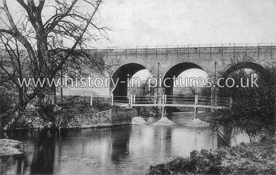The Cascade, River Roding, Buckhurst Hill, Essex. c.1920